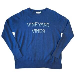 Vineyard Vines Sweater Brand Name Pullover Crewneck Resort Blue Women’s Medium
